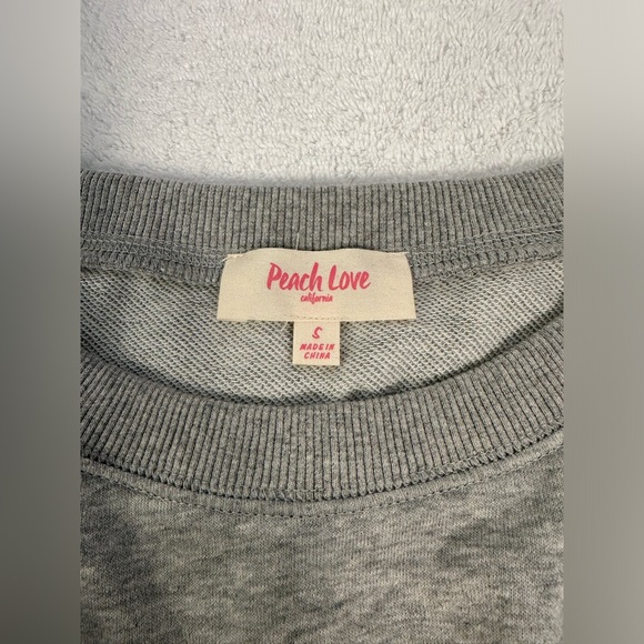 PEACH LOVE CALIFORNIA, MULTI COLOR SEQUINS TIGER DETAIL SWEATSHIRT- O/S Sz.SMALL - Picture 13 of 13